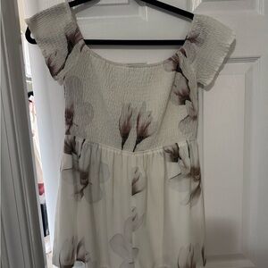 L'ATISTE White Floral Romper